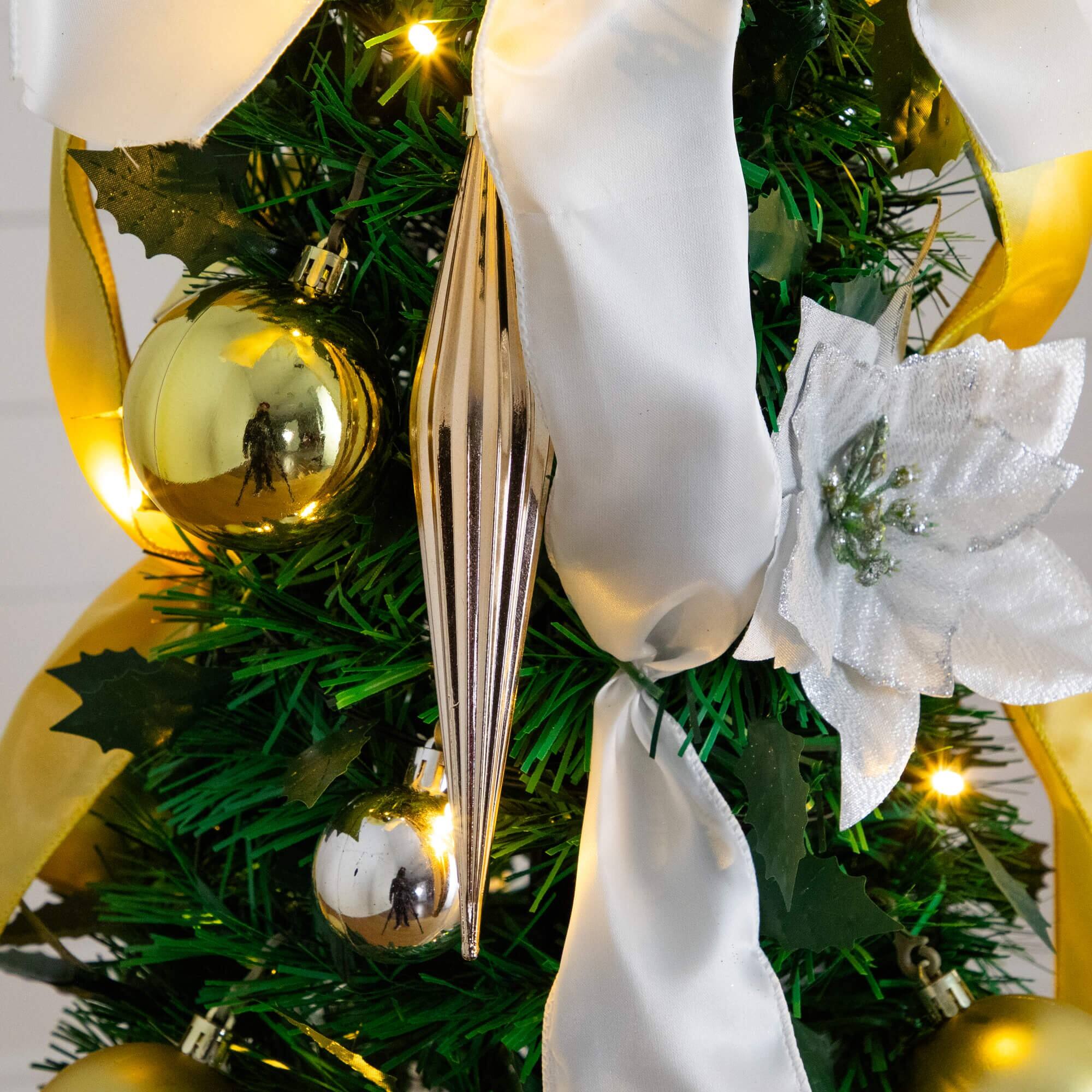 5ft. Pre-Lit Pop-Up Green Artificial Christmas Tree